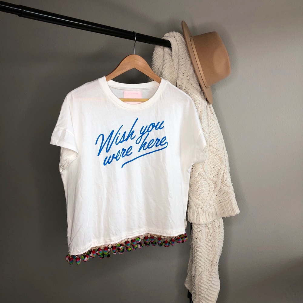 Bando Graphic T-shirt with pompons